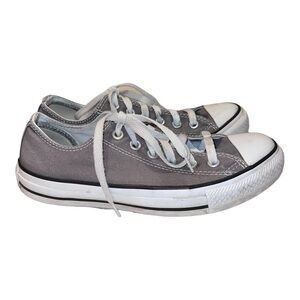 CONVERSE All Star Chuck Taylor Womens Gray Canvas Lace Up Sneakers Sz 7